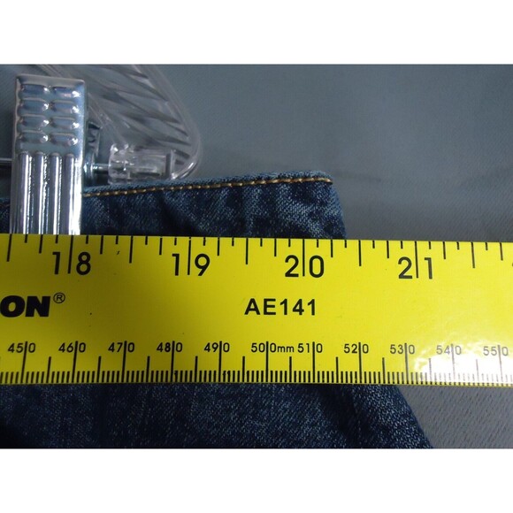 Venezia Knee Length Medium Wash Denim Straight Skirt With Side Slits Size 22 - Picture 4 of 7